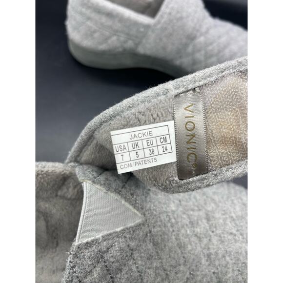 Vionic Jackie Women's Gray Slippers Size 7 - Picture 3 of 4